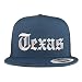Trendy Apparel Shop Texas State Old English 5 Panel Flatbill Trucker Mesh Cap