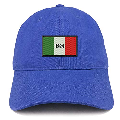 Trendy Apparel Shop Alamo Texas Flag Embroidered Unstructured Cotton Dad Hat