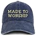 Trendy Apparel Shop Made to Worship Embroidered Pigment Dyed Cotton Baseball Cap