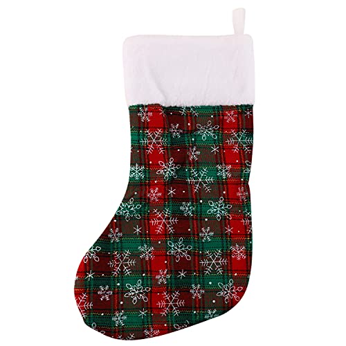 Trendy Apparel Shop Large and Small Snowflakes Christmas Family Holiday Deco Socks Ornaments