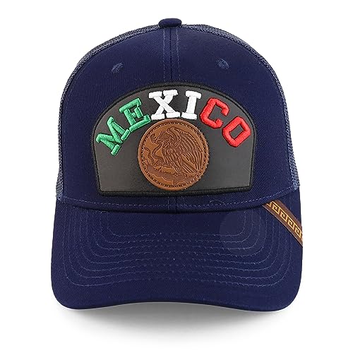 Trendy Apparel Shop Mexico 3D Patch Structured Mesh Snapback Baseball Cap