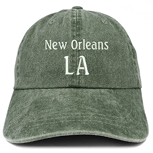 Trendy Apparel Shop New Orleans LA Embroidered Pigment Dyed Washed Baseball Cap