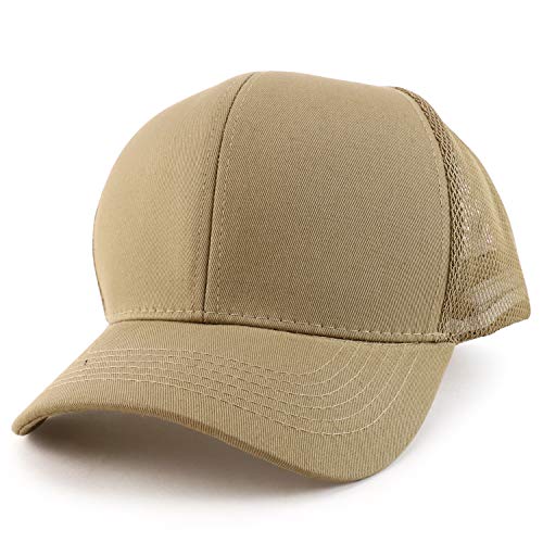 Trendy Apparel Shop Oversize XXL Structured Trucker Mesh Baseball Cap