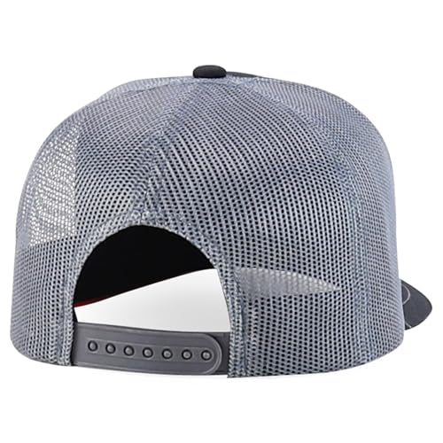 Trendy Apparel Shop 5 Panel Structured Trucker Cap with Mexico Flag Design Undervisor