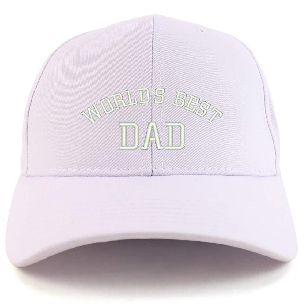 Trendy Apparel Shop World's Best Dad Cotton Embroidered Sturctured Ball Cap