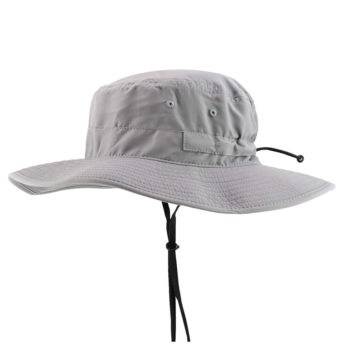 Trendy Apparel Shop Outdoor Large Brim Micro Mesh Performance Boonie Bucket Hat with Strap