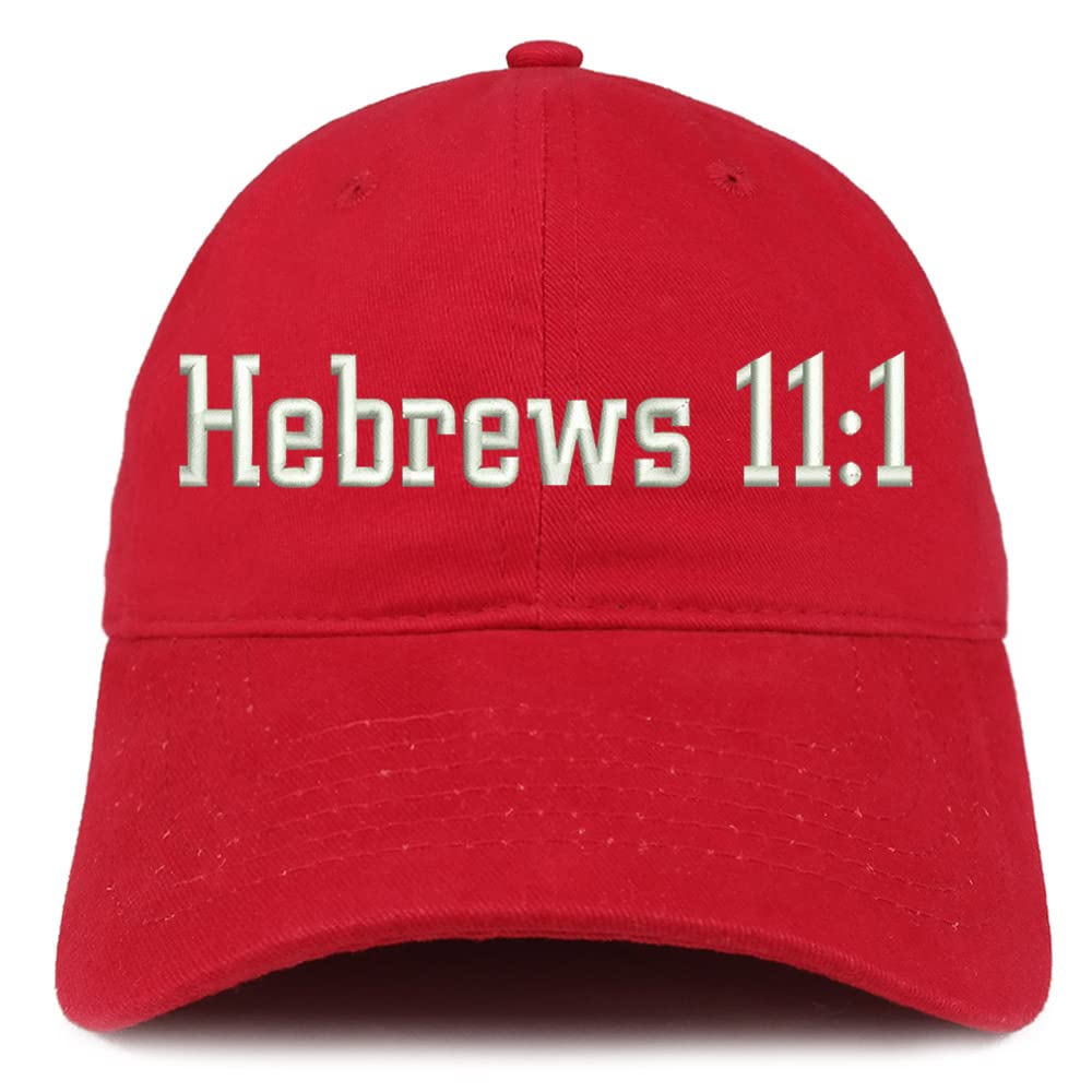 Trendy Apparel Shop Hebrews 11:1 Low Profile Soft Cotton Baseball Cap