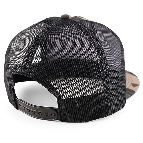 Trendy Apparel Shop Plain Structured 5 Panel Mesh Back Flat Bill Snapback Cap
