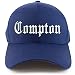Trendy Apparel Shop Compton City Old English Embroidered Stretch Fitted Cap