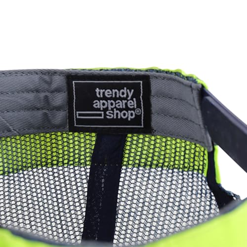 Trendy Apparel Shop XXL Oversized Reflective High Visibility Safety Trucker Cap