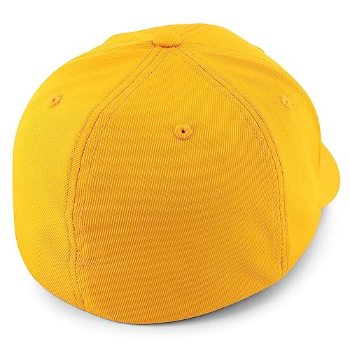 Trendy Apparel Shop Oversize XXL Plain Air Thru Structured Curved Bill Fitted Cap
