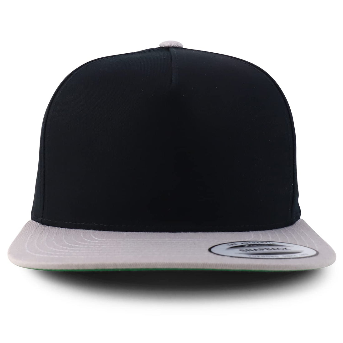 Trendy Apparel Shop Flexfit Brand 5 Panel Structured Blank Flatbill Snapback Cap