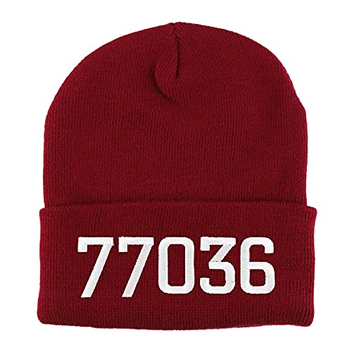 Trendy Apparel Shop 77036 Houston TX Old English Embroidered Long Cuff Beanie