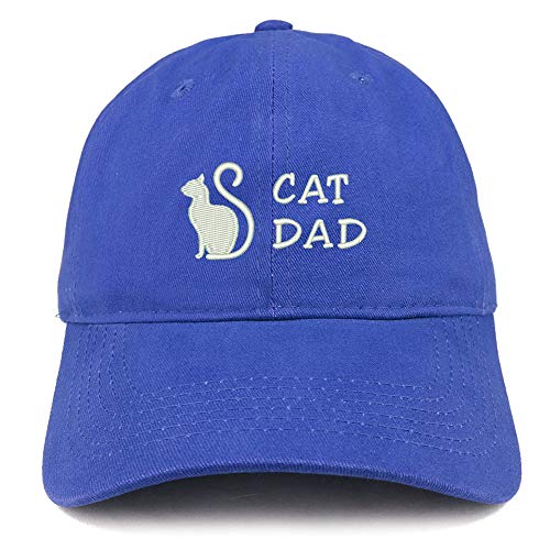 Trendy Apparel Shop Cat Dad Embroidered Unstructured Cotton Dad Hat