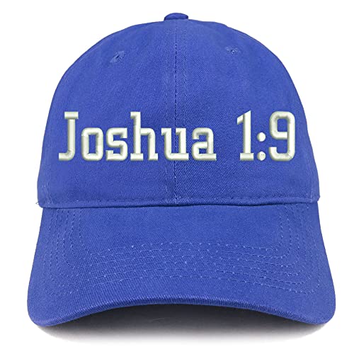 Trendy Apparel Shop Joshua 1:9 Low Profile Soft Cotton Baseball Cap