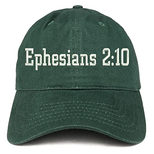 Trendy Apparel Shop Ephesians 2:10 Low Profile Soft Cotton Baseball Cap