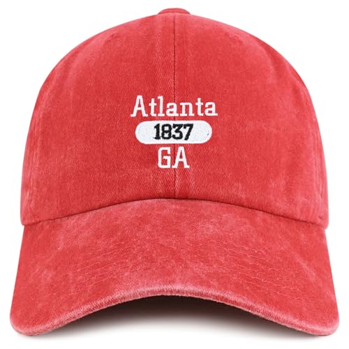 Trendy Apparel Shop Atlanta Est.1837 Embroidered Pigment Dyed Cotton Baseball Cap