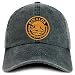 Trendy Apparel Shop Sinaloa Mexico Gold Embroidered Patch Pigment Dyed Washed Baseball Cap