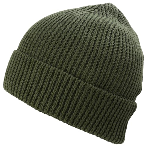 Trendy Apparel Shop Stretchy Cotton Knitted Cuff Beanie Hat