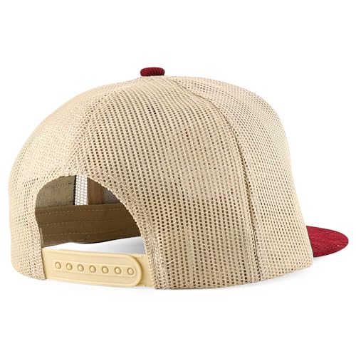 Trendy Apparel Shop Dia De Los Muerto Skull Embroidered Mesh Back Corduroy Cap