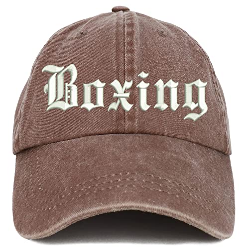 Trendy Apparel Shop Old English Boxing Washed Pigment Dyed Baseball Cap