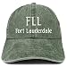 Trendy Apparel Shop FLL Fort Lauderdale Embroidered Pigment Dyed Washed Baseball Cap