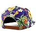 Trendy Apparel Shop Floral Print Unstructured 5 Panel Flatbill Rope Baseball Cap