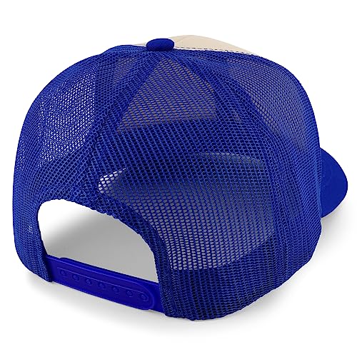 Trendy Apparel Shop Ladybug Embroidered Patch Structured 6 Panel Mesh Back Trucker Cap