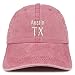 Trendy Apparel Shop Austin TX Embroidered Pigment Dyed Washed Baseball Cap