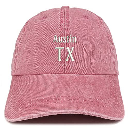 Trendy Apparel Shop Austin TX Embroidered Pigment Dyed Washed Baseball Cap