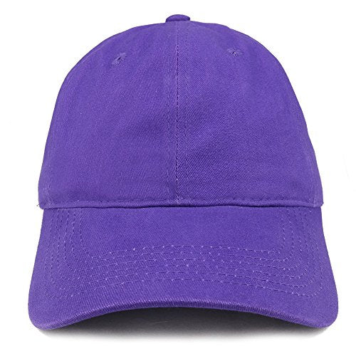 Trendy Apparel Shop Plain Brushed Soft Cotton Unstructured Low Profile Dad Hat
