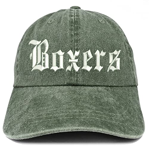 Trendy Apparel Shop Old English Boxers Washed Pigment Dyed Baseball Cap