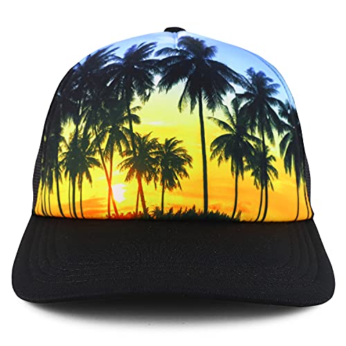 Trendy Apparel Shop 100% Polyester Photo Real Snapback Trucker Mesh Back Cap