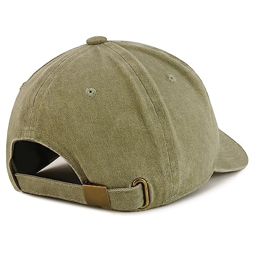 Trendy Apparel Shop American Bulldog Embroidered Patch Pigment Dyed Soft Cotton Baseball Cap