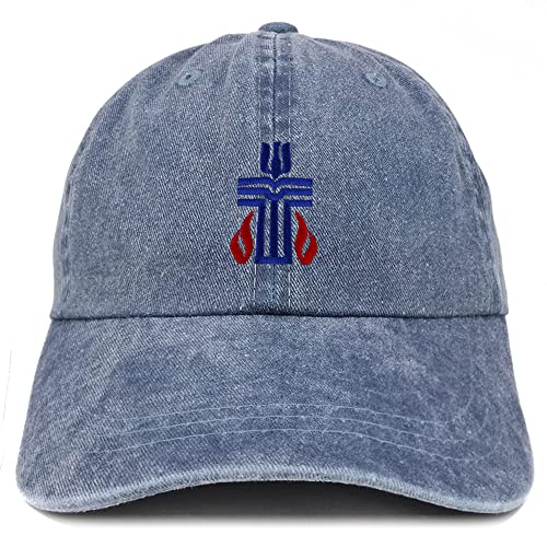 Trendy Apparel Shop Presbyterian Church Embroidered Pigment Dyed Washed Baseball Cap