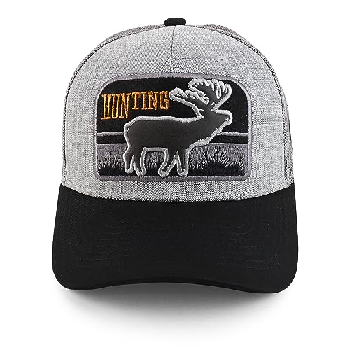 Trendy Apparel Shop Buck Hunting 3D Embroidered Mesh Back Baseball Cap