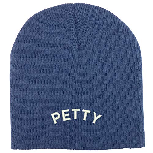 Trendy Apparel Shop Petty Embroidered Acrylic Winter Knit Skull Short Beanie