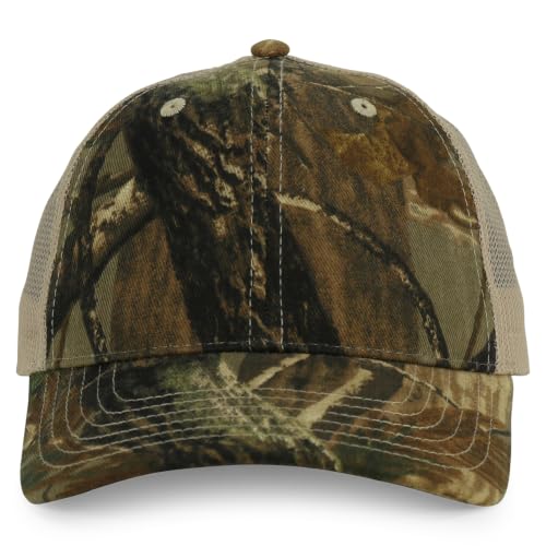 Trendy Apparel Shop Hunting Camouflage Adjustable Mesh Back Tucker Cap
