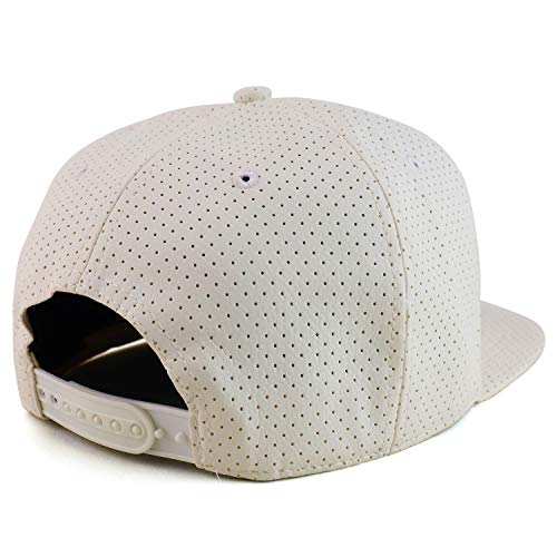 Trendy Apparel Shop Skull Finger PU Leather Flatbill Snapback Baseball Cap