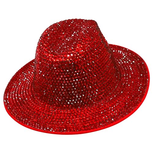 Trendy Apparel Shop Rhinestone Studded Bling Western Cowboy Cowgirl Hat