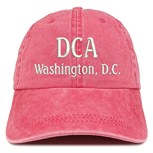 Trendy Apparel Shop DCA Washington DC Embroidered Pigment Dyed Washed Baseball Cap