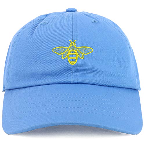 Trendy Apparel Shop Youth Sized Bee Embroidered Adjustable Unstructured Baseball Cap