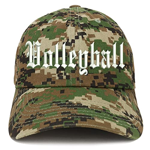 Trendy Apparel Shop Old English Volleyball Low Profile Soft Cotton Baseball Cap
