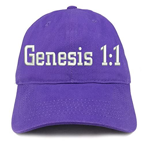 Trendy Apparel Shop Genesis 1:1 Low Profile Soft Cotton Baseball Cap