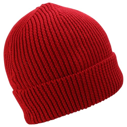Trendy Apparel Shop Stretchy Cotton Knitted Cuff Beanie Hat