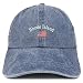 Trendy Apparel Shop Rhode Island USA Flag Pigment Dyed Washed Baseball Cap