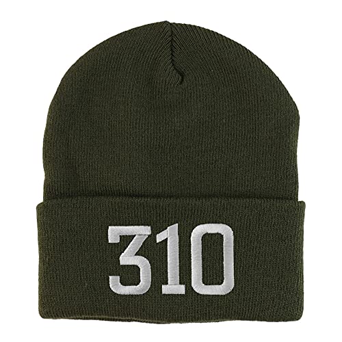 Trendy Apparel Shop Inglewood 310 Old English Embroidered Long Cuff Beanie