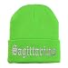 Trendy Apparel Shop Sagittarius Old English Embroidered Long Cuff Beanie