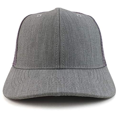 Trendy Apparel Shop Low Profile Two Tone Mesh Back Trucker Baseball Cap