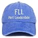 Trendy Apparel Shop FLL Fort Lauderdale Embroidered Pigment Dyed Washed Baseball Cap